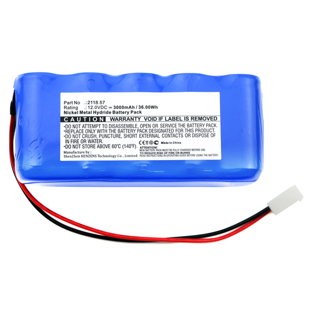 Synergy Digital Equipment Battery, Compatible with AEMC 2118.57 Equipment Battery (Ni-MH, 12V, 3000mAh)
