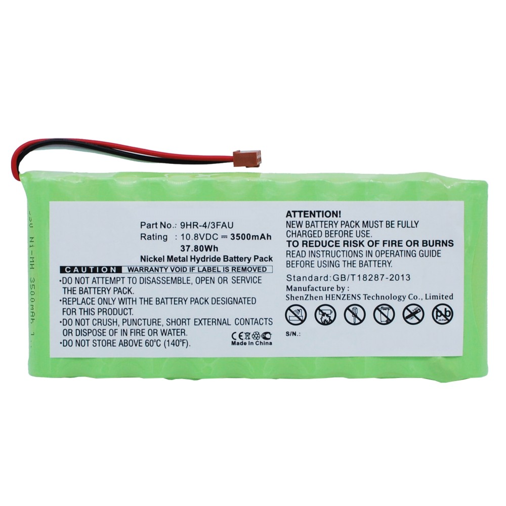 Synergy Digital Equipment Battery, Compatible with Ando 9HR-4/3FAU Equipment Battery (Ni-MH, 10.8V, 3500mAh)