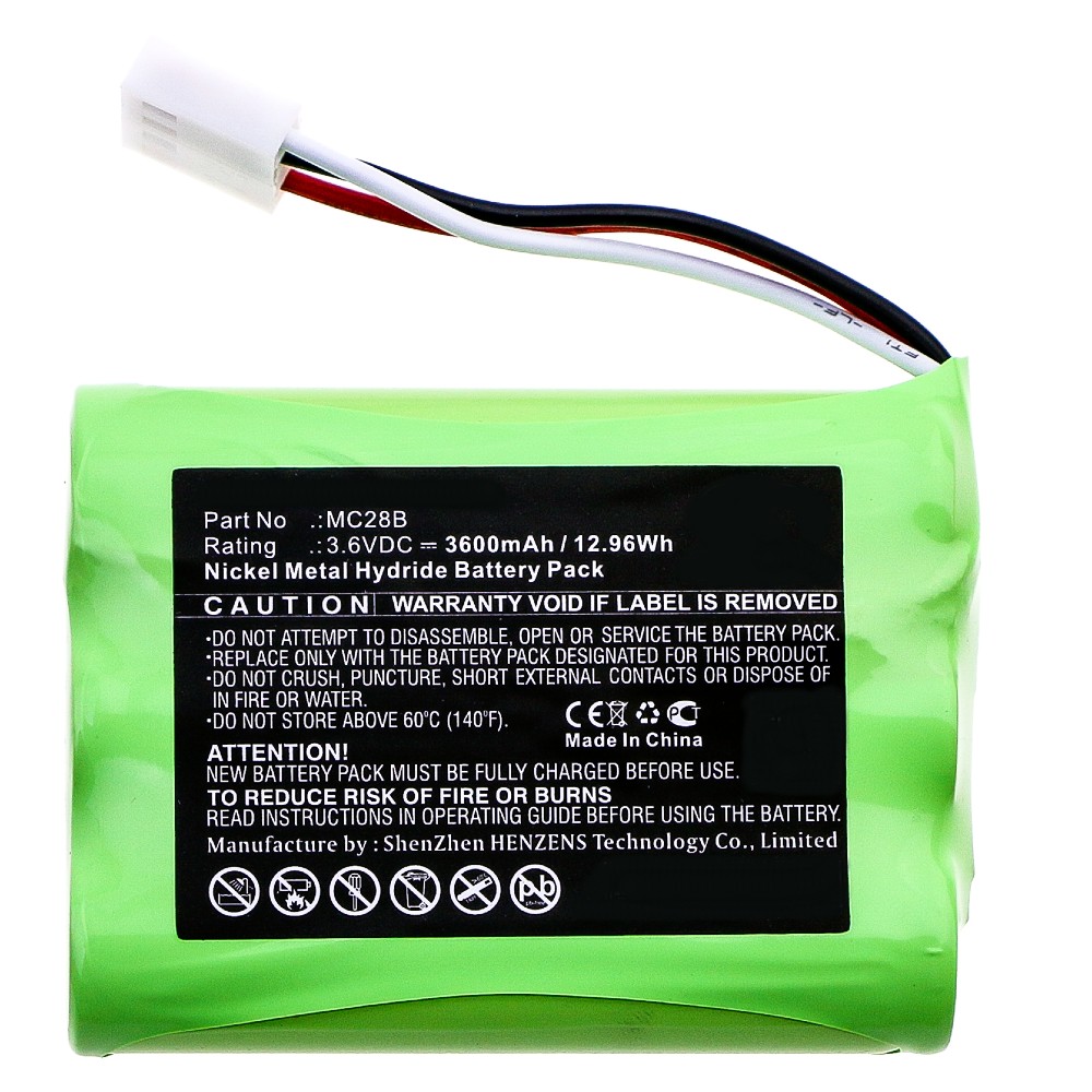 Synergy Digital Equipment Battery, Compatible with Beamex MC28B Equipment Battery (Ni-MH, 3.6V, 3600mAh)