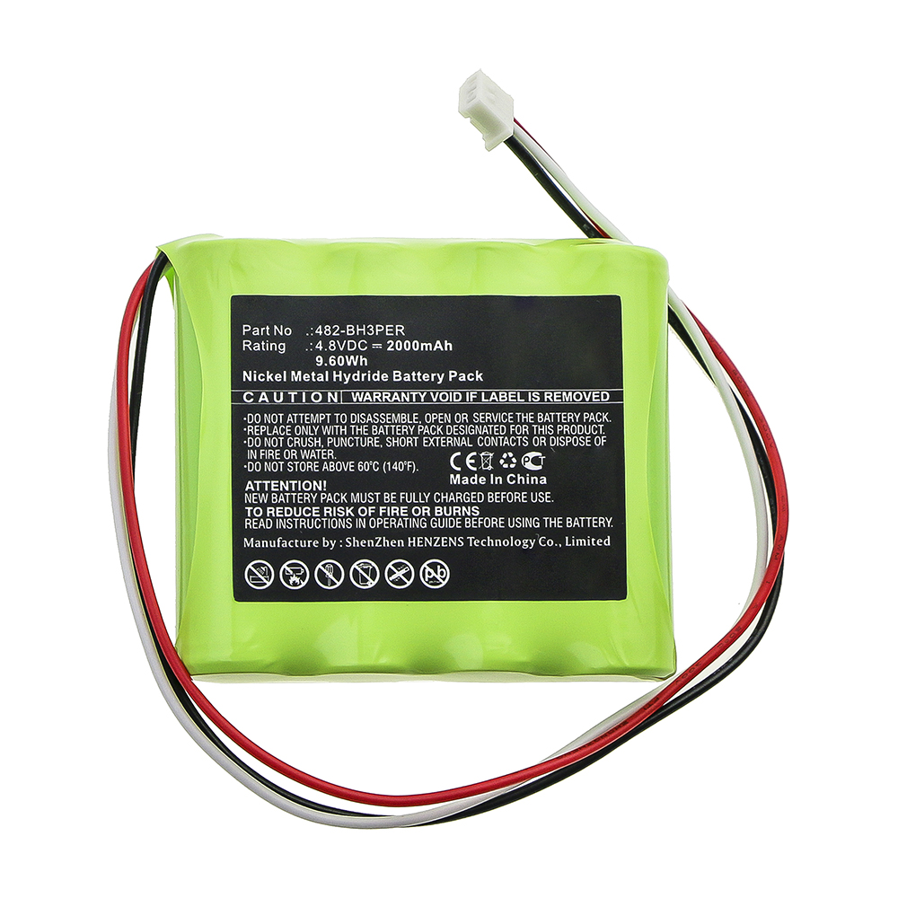 Synergy Digital Equipment Battery, Compatible with Imada 482-BH3PER Equipment Battery (Ni-MH, 4.8V, 2000mAh)