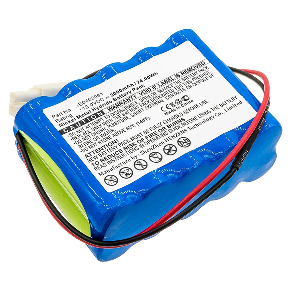Synergy Digital Medical Battery, Compatible with Aeonmed B0402091 Medical Battery (Ni-MH, 12V, 2000mAh)