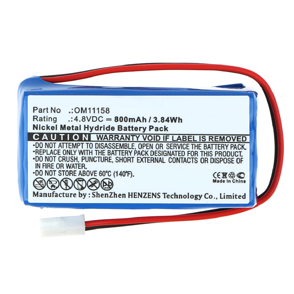 Synergy Digital Medical Battery, Compatible with Air shields-Vickers OM11158 Medical Battery (Ni-MH, 4.8V, 800mAh)