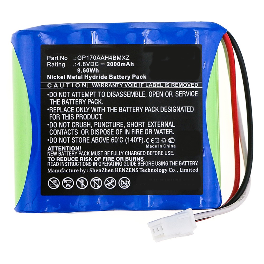 Synergy Digital Medical Battery, Compatible with American Diagnostic GP170AAH4BMXZ Medical Battery (Ni-MH, 4.8V, 2000mAh)