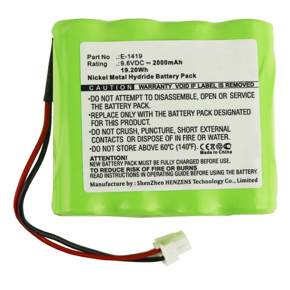 Synergy Digital Medical Battery, Compatible with Ampall E-1419 Medical Battery (Ni-MH, 9.6V, 2000mAh)