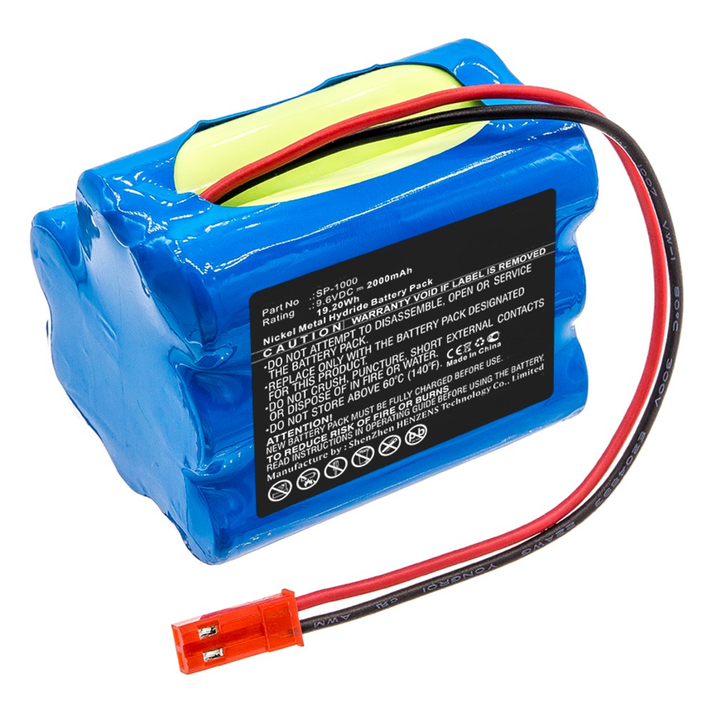Synergy Digital Medical Battery, Compatible with Annol Medical Battery (Ni-MH, 9.6V, 2000mAh)