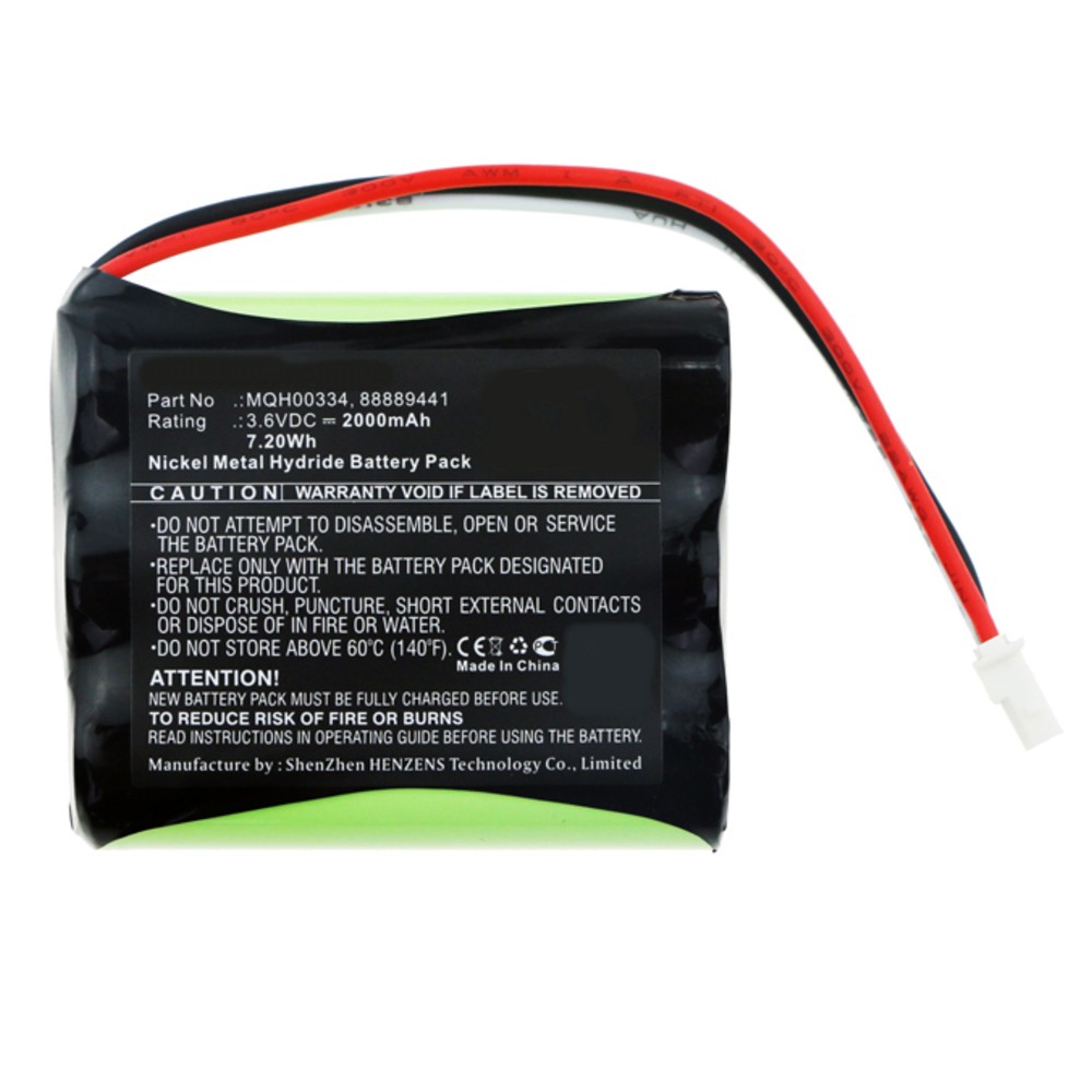 Synergy Digital Medical Battery, Compatible with ATYS 88889441, MQH00334 Medical Battery (Ni-MH, 3.6V, 2000mAh)