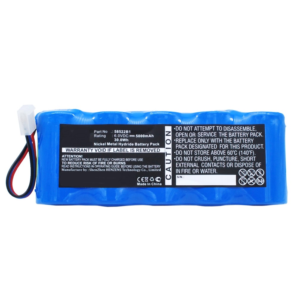 Synergy Digital Medical Battery, Compatible with BCI 58522B1, OM11509 Medical Battery (Ni-MH, 6V, 5000mAh)