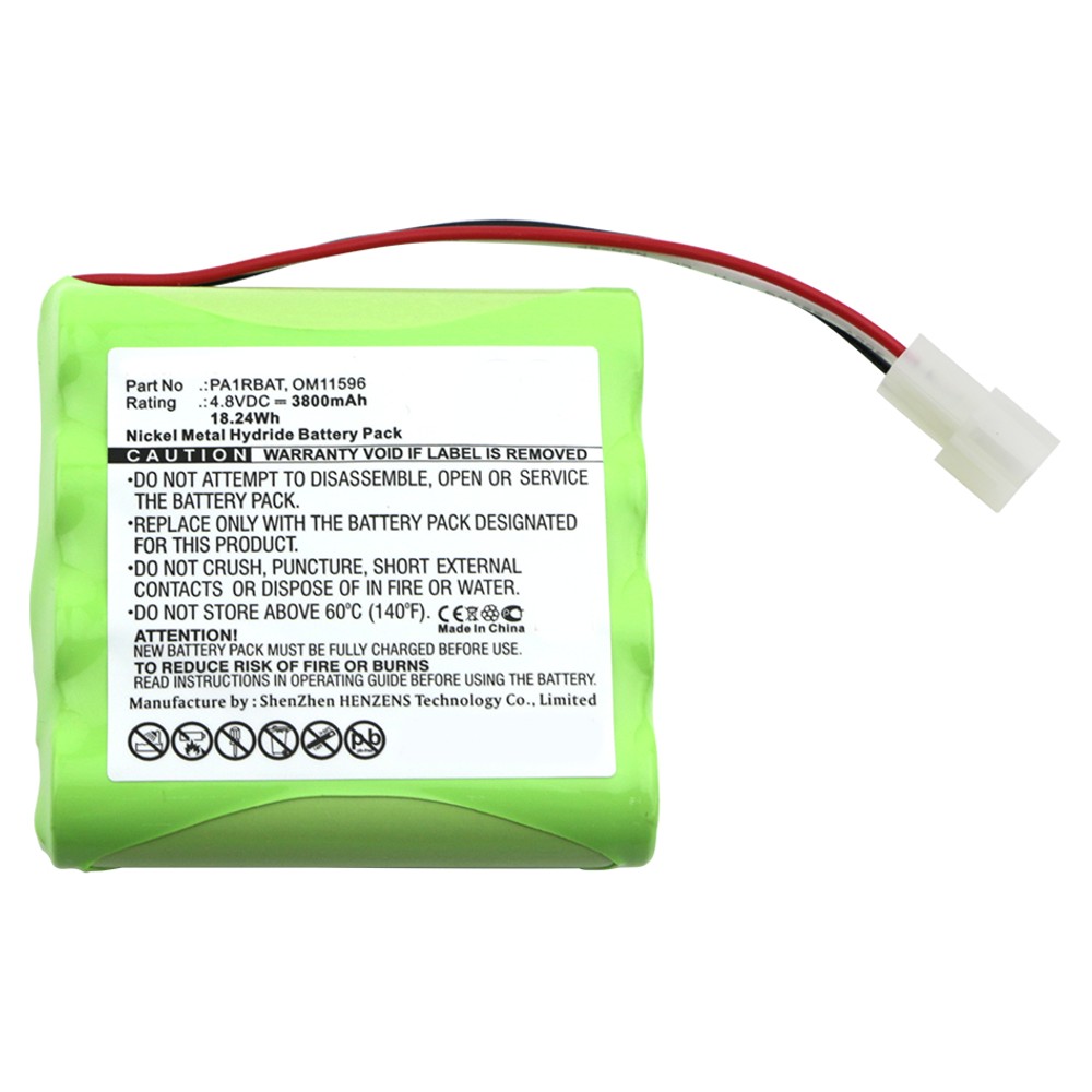 Synergy Digital Medical Battery, Compatible with Bullard OM11596, PA1RBAT Medical Battery (Ni-MH, 4.8V, 3800mAh)