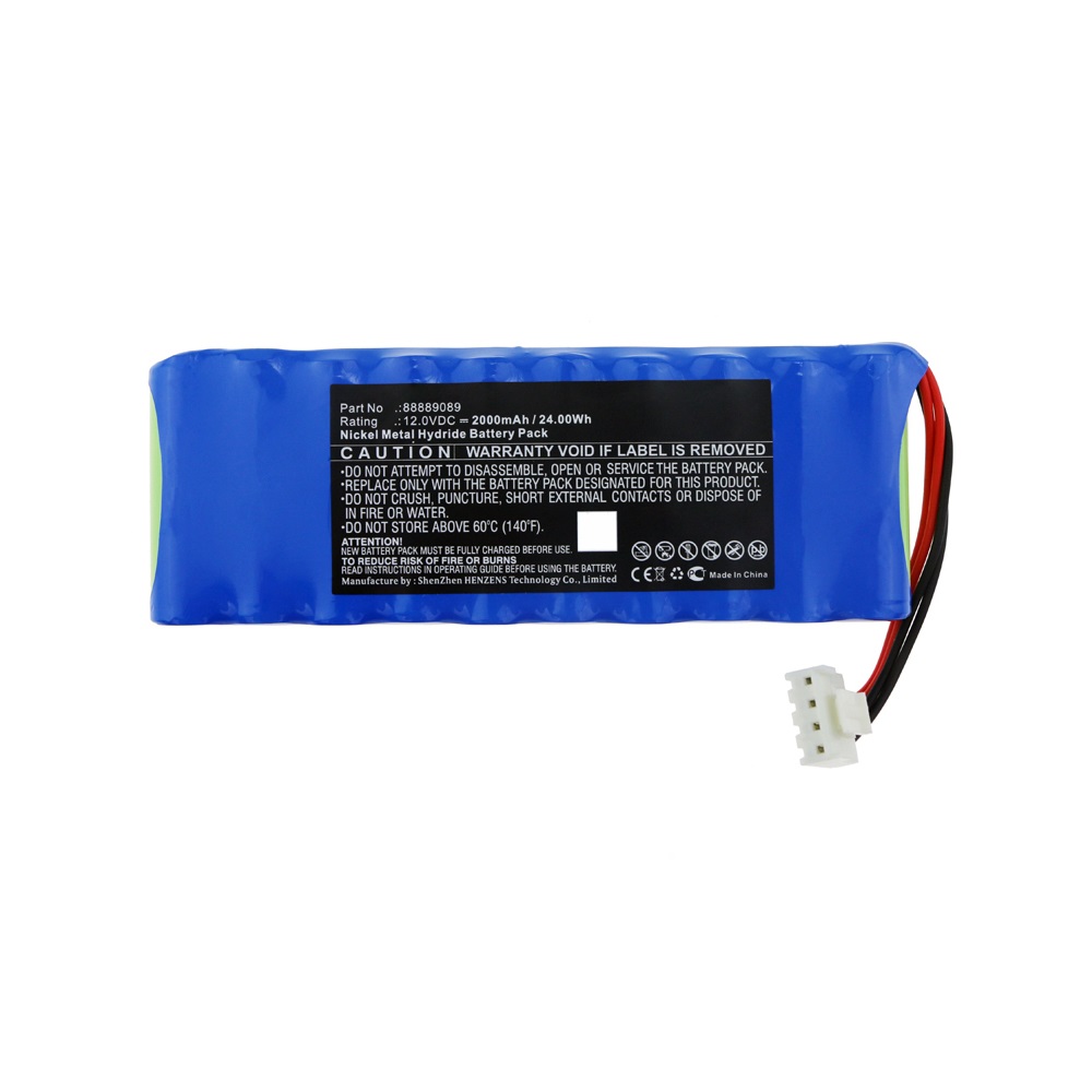 Synergy Digital Medical Battery, Compatible with Carewell 88889089 Medical Battery (Ni-MH, 12V, 2000mAh)