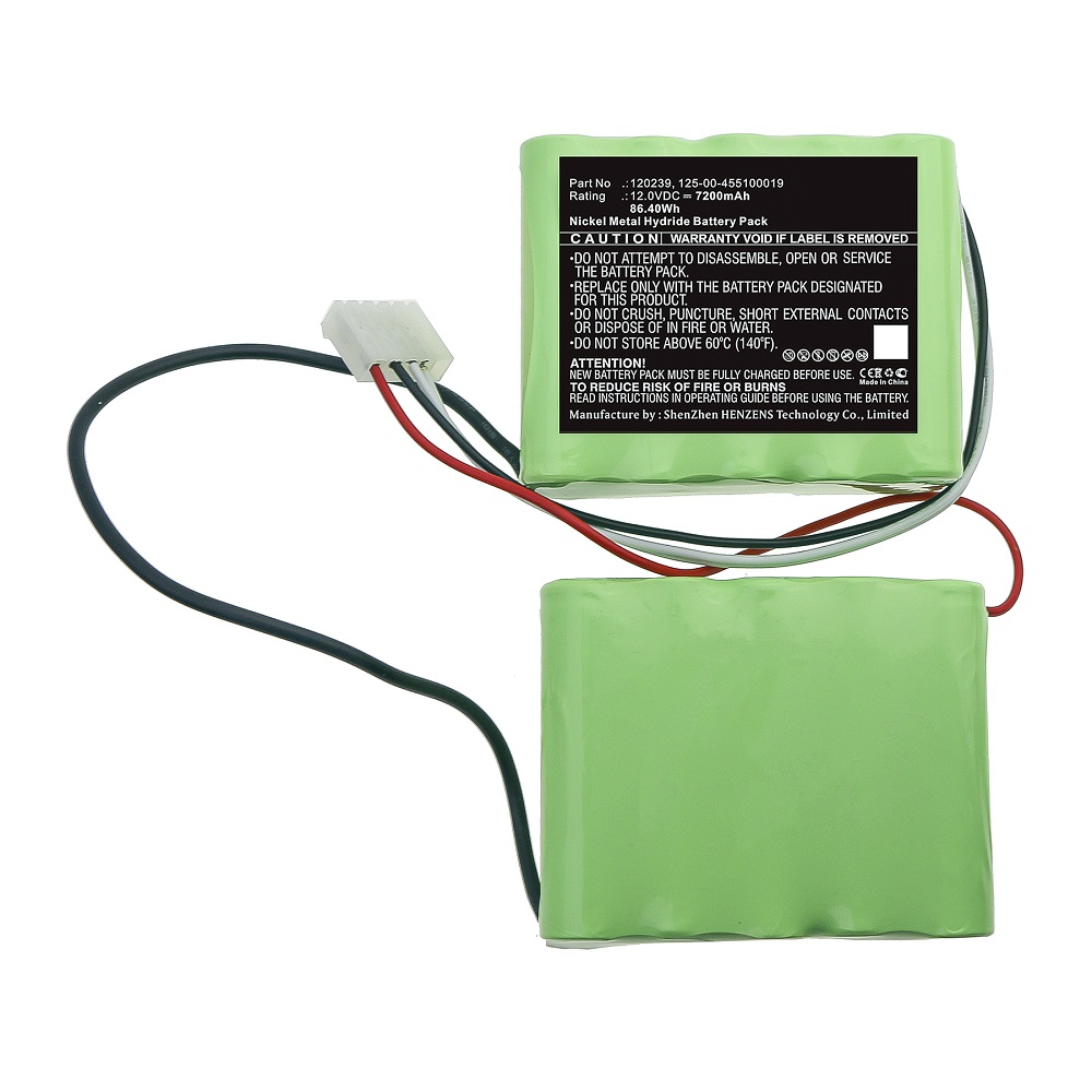 Synergy Digital Medical Battery, Compatible with Criticon 120239, 125-00-455100019 Medical Battery (Ni-MH, 12V, 7200mAh)