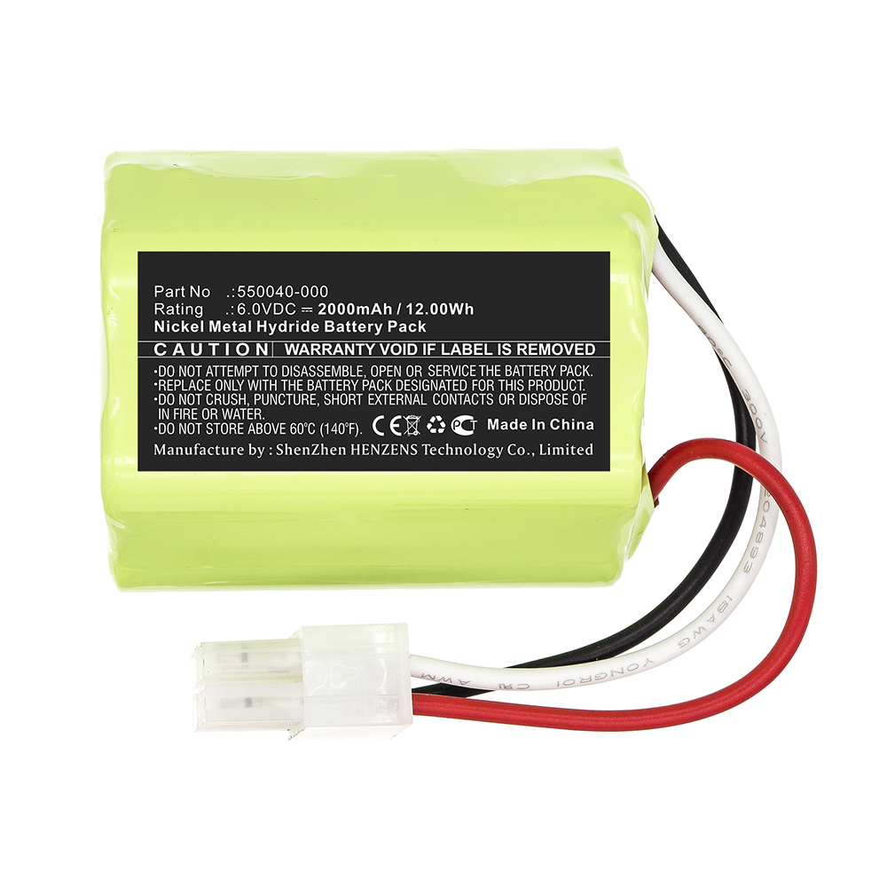 Synergy Digital Printer Battery, Compatible with ONeil 550040-000 Printer Battery (Ni-MH, 6V, 2000mAh)