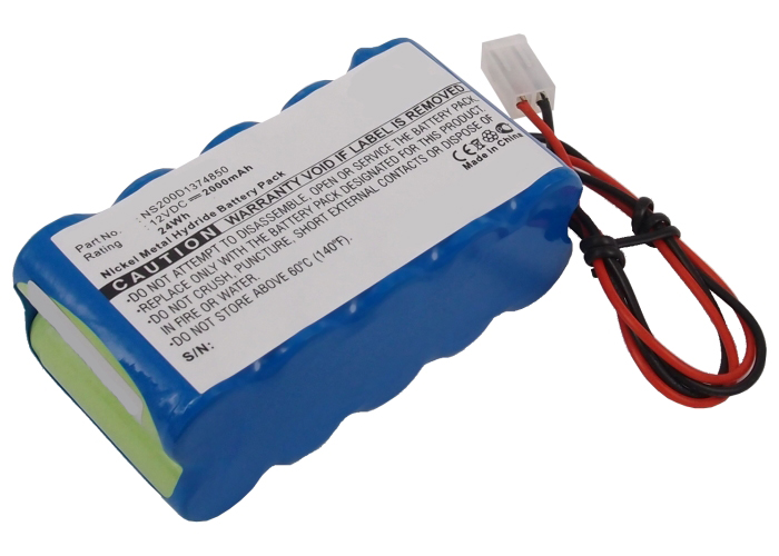 Synergy Digital Medical Battery, Compatible with Biocare NS200D1374850 Medical Battery (12V, Ni-MH, 2000mAh)