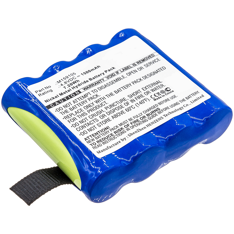 Synergy Digital Medical Battery, Compatible with EDAN 4XNR49AA1500P, M159105 Medical Battery (4.8V, Ni-MH, 1500mAh)