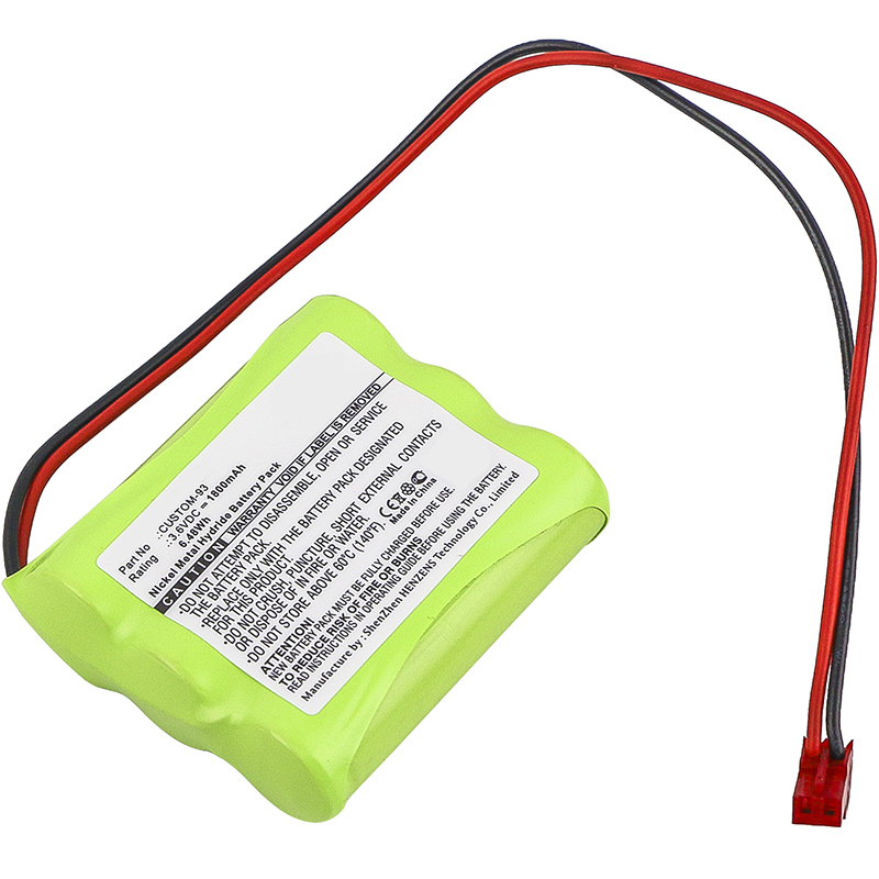 Synergy Digital Emergency Lighting Battery, Compatible with Cooper  Emergency Lighting Battery (3.6V, Ni-MH, 1800mAh)