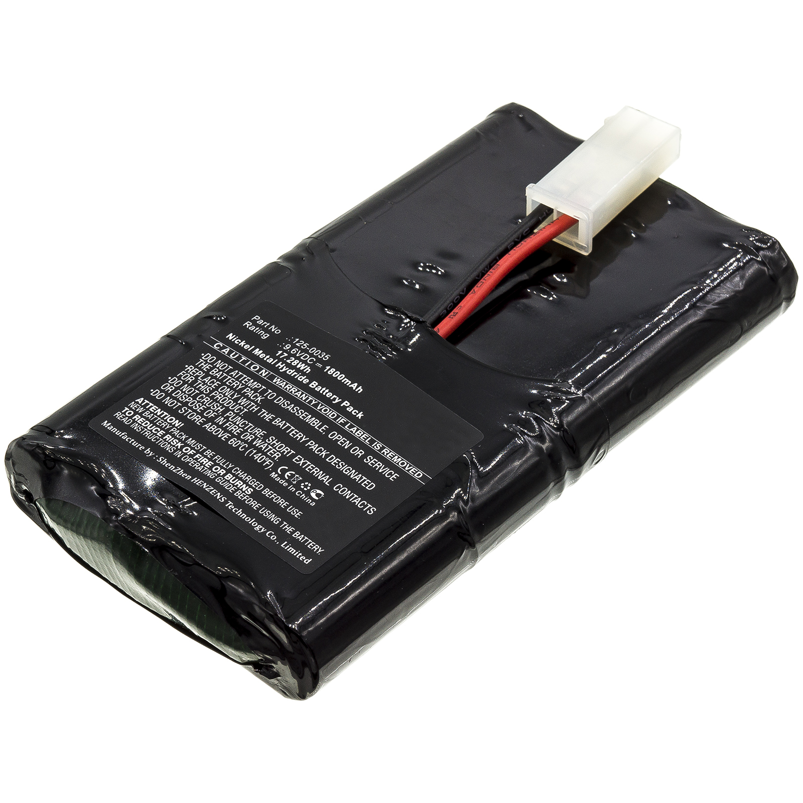 Synergy Digital Equipment Battery, Compatible with Franklin 125-0035 Equipment Battery (9.6V, Ni-MH, 1800mAh)