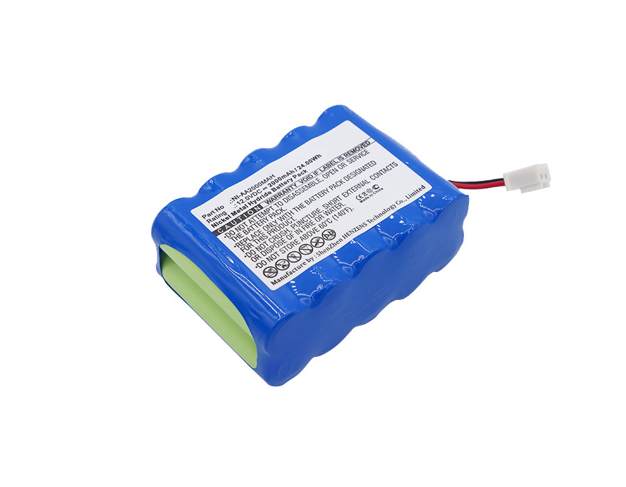 Synergy Digital Medical Battery, Compatible with HUAXI NI-AA2000MAH Medical Battery (12V, Ni-MH, 2000mAh)