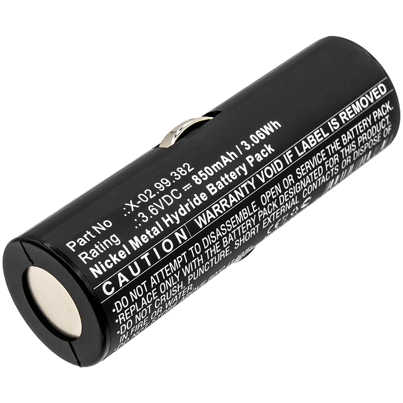Synergy Digital Medical Battery, Compatible with Heine BATT/110904-A1, X-02.99.380, X-02.99.382 Medical Battery (3.6V, Ni-MH, 850mAh)