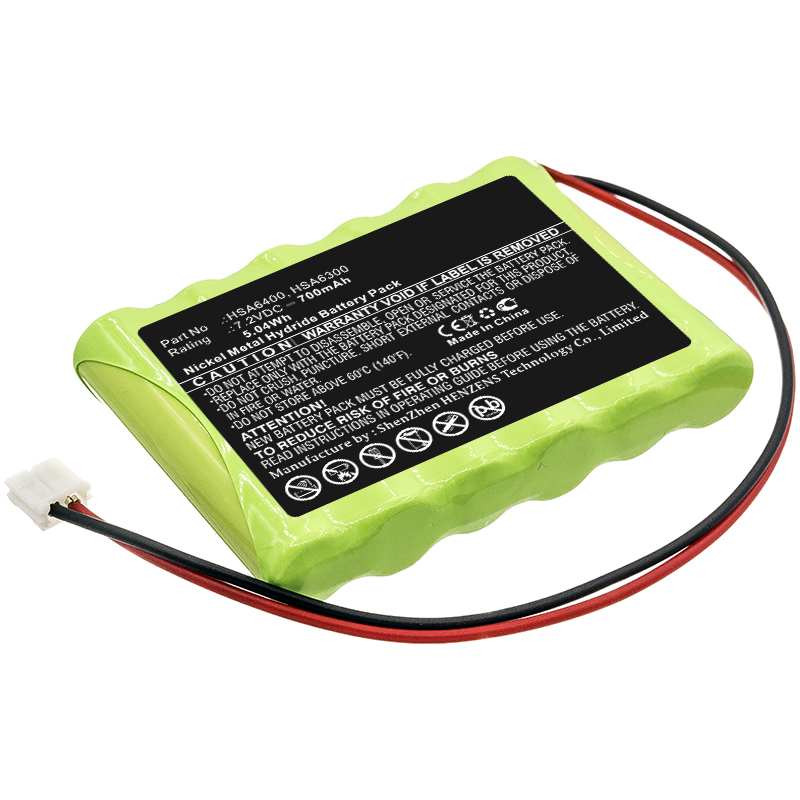 Synergy Digital Alarm System Battery, Compatible with Yale GP60AAAH6BMJ, GP60AAS4BMX, HSA3800, HSA6300 Alarm System Battery (7.2V, Ni-MH, 700mAh)