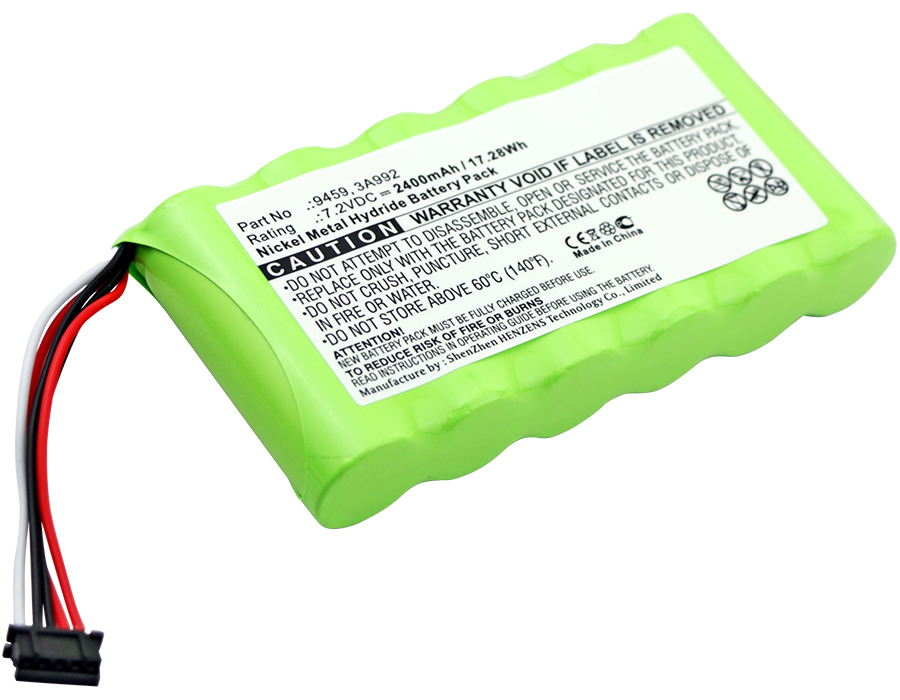 Synergy Digital Equipment Battery, Compatible with Hioki 3A992, 9459 Equipment Battery (7.2V, Ni-MH, 2400mAh)
