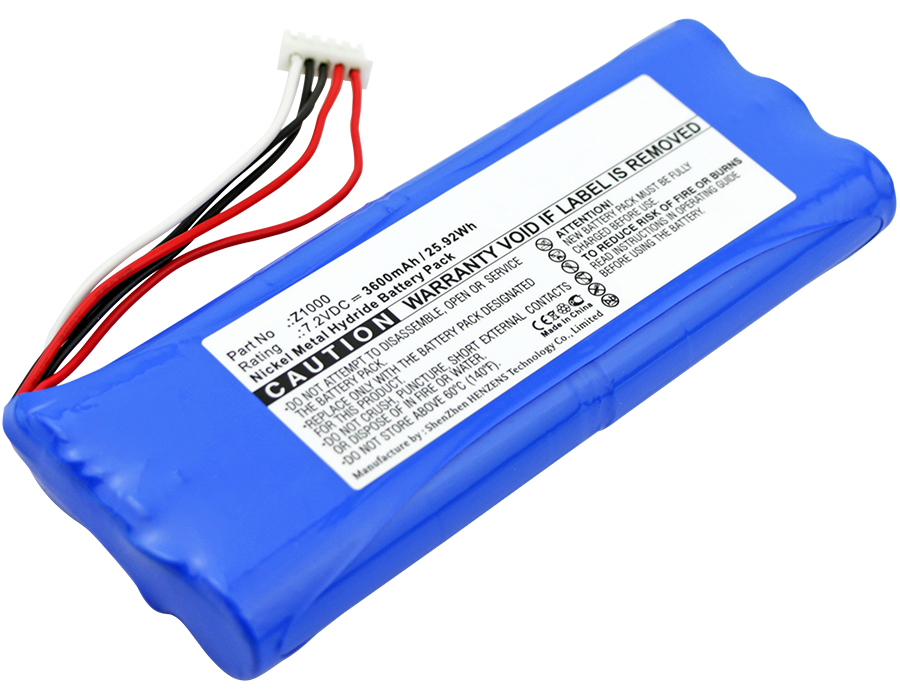 Synergy Digital Equipment Battery, Compatible with Hioki Z1000 Equipment Battery (7.2V, Ni-MH, 3600mAh)