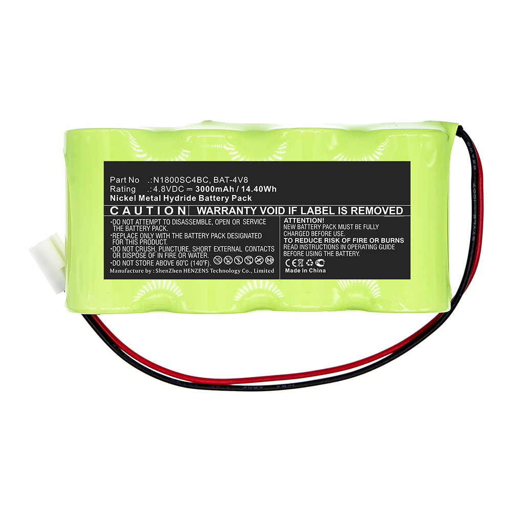 Synergy Digital Alarm System Battery, Compatible with Jablotron BAT-4V8 Alarm System Battery (Ni-MH, 4.8V, 3000mAh)