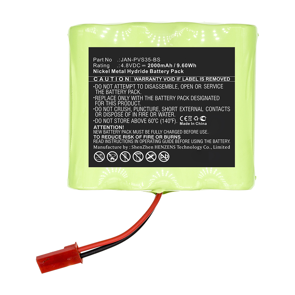 Synergy Digital Smart Home Battery, Compatible with Jandy JAN-PVS35-BS Smart Home Battery (Ni-MH, 4.8V, 2000mAh)