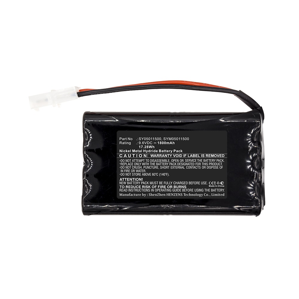Synergy Digital Equipment Battery, Compatible with Symtech SY05011500 Equipment Battery (Ni-MH, 9.6V, 1800mAh)