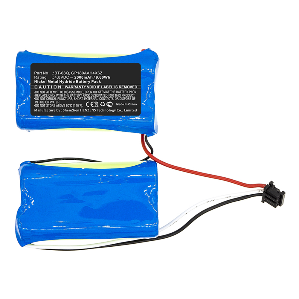 Synergy Digital Equipment Battery, Compatible with Topcon BT-68Q Equipment Battery (Ni-MH, 4.8V, 2000mAh)