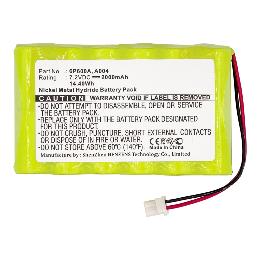 Synergy Digital Equipment Battery, Compatible with TPI A004 Equipment Battery (Ni-MH, 7.2V, 2000mAh)