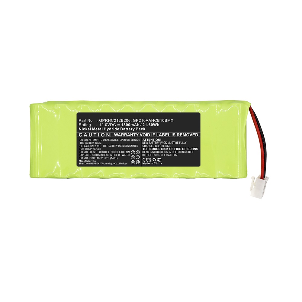 Synergy Digital Smart Home Battery, Compatible with Roto GPRHC212B206 Smart Home Battery (Ni-MH, 12V, 1800mAh)