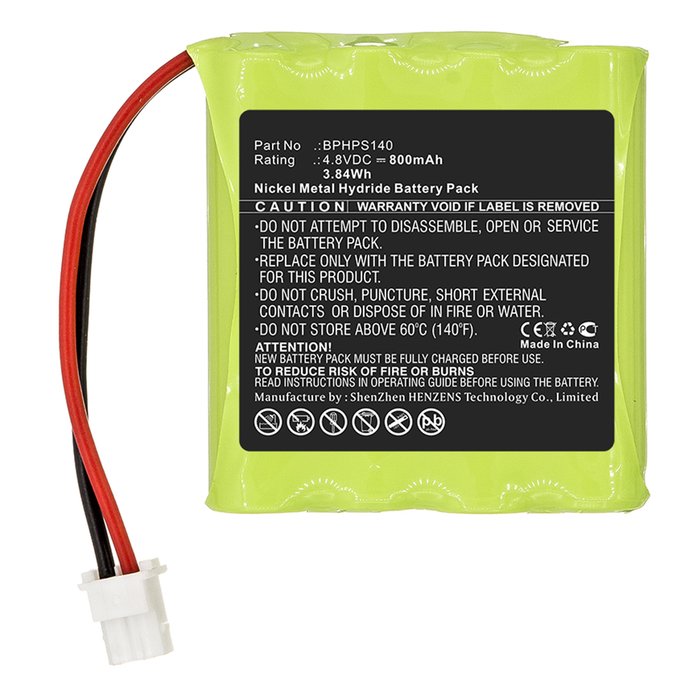 Synergy Digital Equipment Battery, Compatible with Velleman BPHPS140 Equipment Battery (Ni-MH, 4.8V, 800mAh)