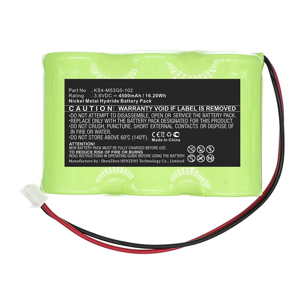 Synergy Digital PLC Battery, Compatible with Yamaha KS4-M53G0-101 PLC Battery (Ni-MH, 3.6V, 4500mAh)