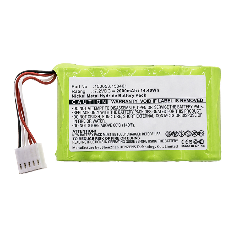 Synergy Digital Equipment Battery, Compatible with 150053 Equipment Battery (7.2V, Ni-MH, 2000mAh)