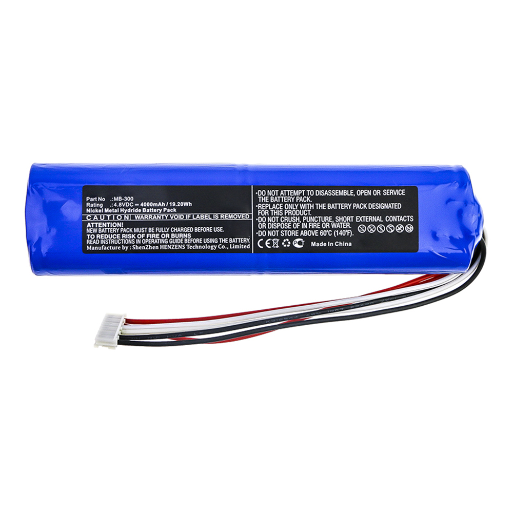 Synergy Digital Equipment Battery, Compatible with MB-300 Equipment Battery (4.8V, Ni-MH, 4000mAh)
