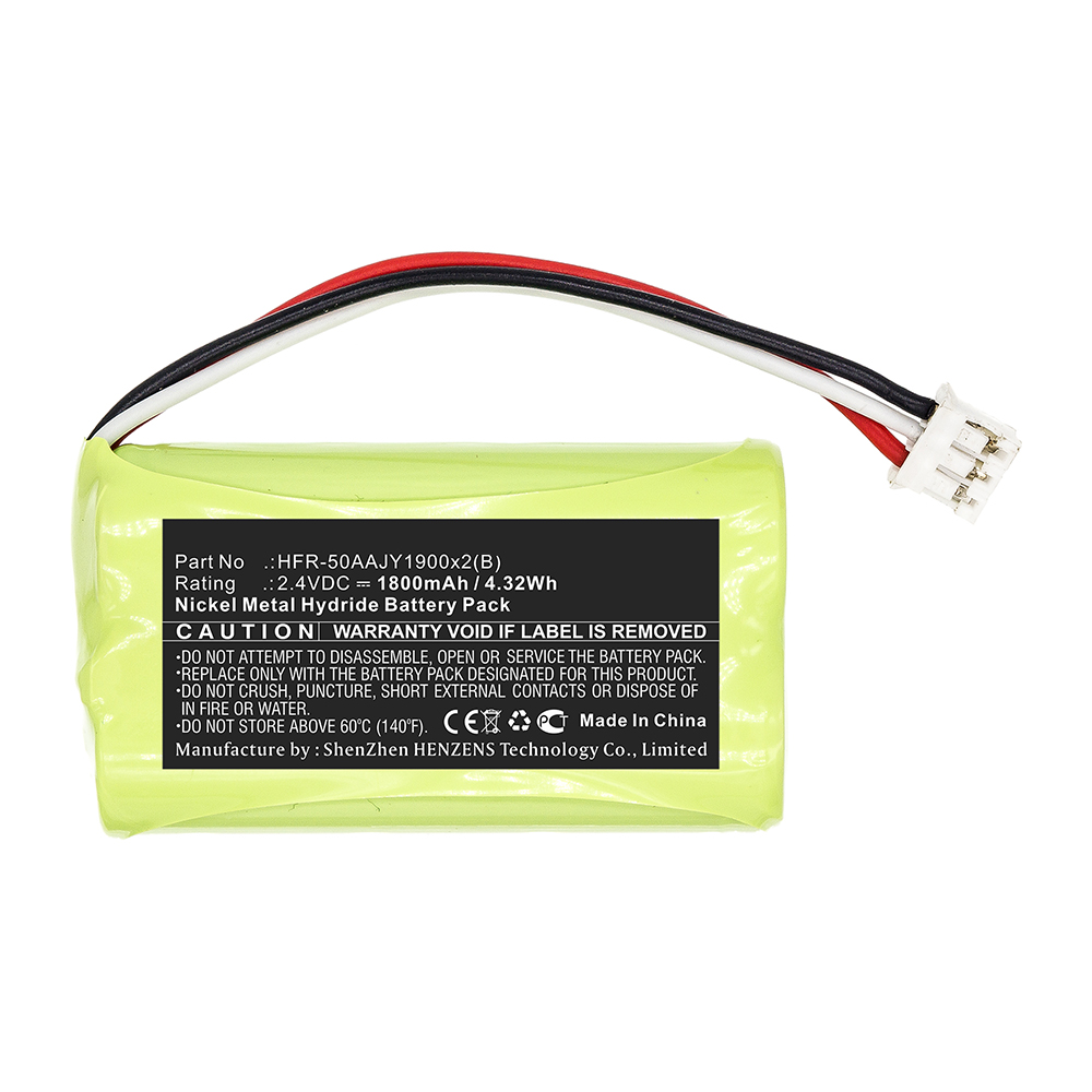 Synergy Digital Game Console Battery, Compatible with HFR-50AAJY1900x2(B) Game Console Battery (2.4V, Ni-MH, 1800mAh)