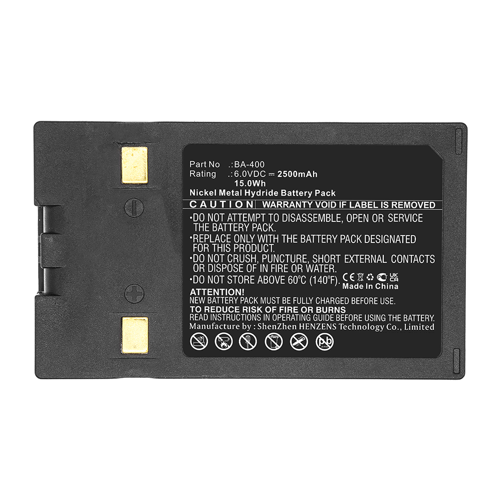 Synergy Digital Printer Battery, Compatible with BA-400 Printer Battery (6V, Ni-MH, 2500mAh)