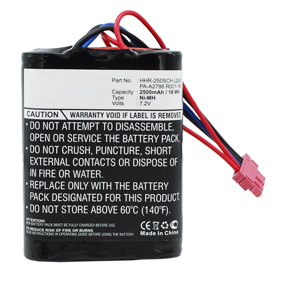 Synergy Digital Vehicle Battery, Compatible with Panasonic HHR-250SCH L2x3 Vehicle Battery (Ni-MH, 7.2V, 2500mAh)