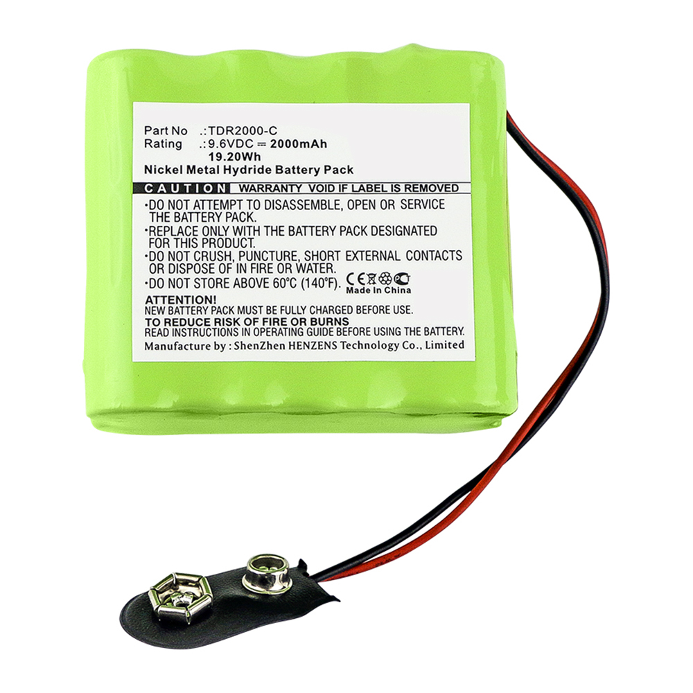 Synergy Digital Time Clock Battery, Compatible with Megger TDR2000-C Time Clock Battery (Ni-MH, 9.6V, 2000mAh)