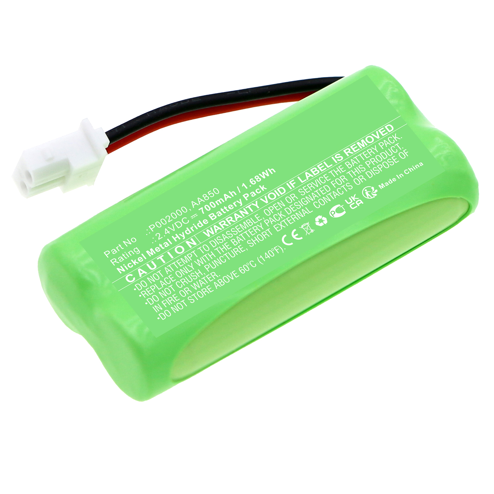 Synergy Digital Baby Monitor Battery, Compatible with Alecto AA850 Baby Monitor Battery (Ni-MH, 2.4V, 700mAh)