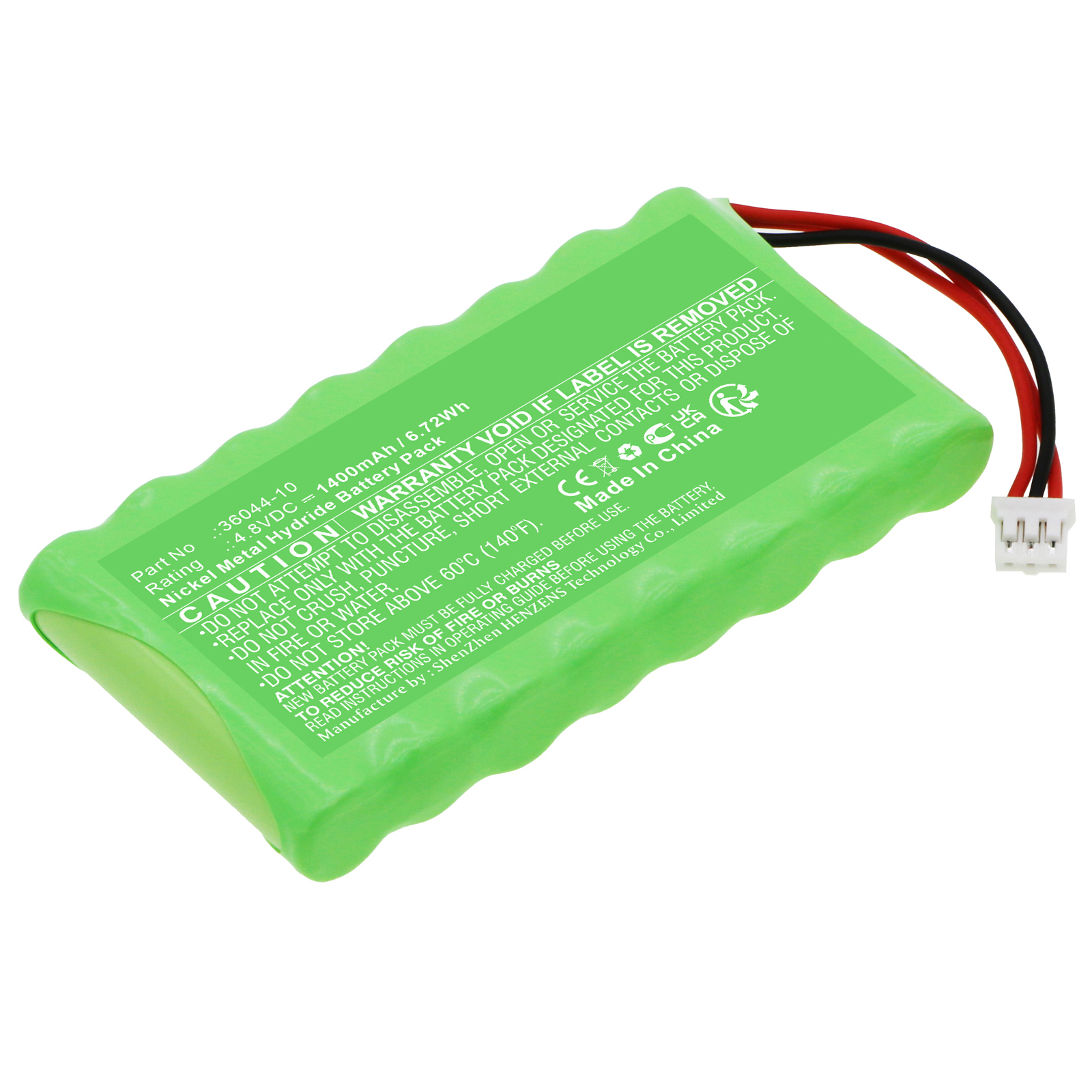 Synergy Digital Baby Monitor Battery, Compatible with Summer 36044-10 Baby Monitor Battery (Ni-MH, 4.8V, 1400mAh)