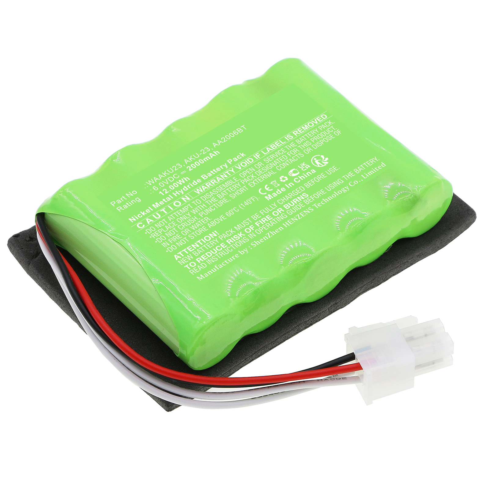 Synergy Digital Equipment Battery, Compatible with SONEL AA2006BT Equipment Battery (Ni-MH, 6V, 2000mAh)