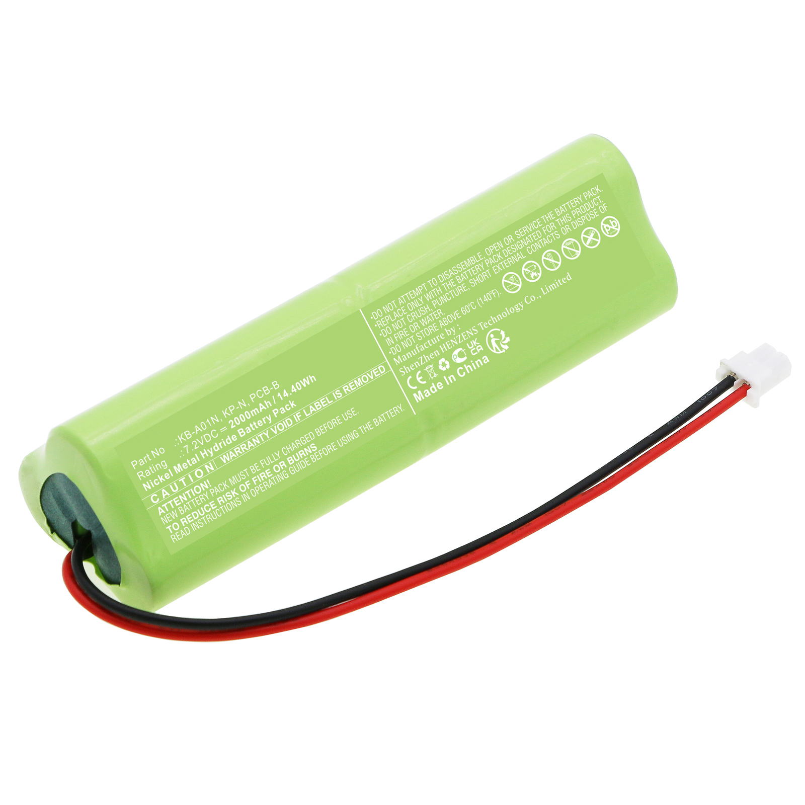 Synergy Digital Emergency Lighting Battery, Compatible with Kern KB-A01N Emergency Lighting Battery (Ni-MH, 7.2V, 2000mAh)