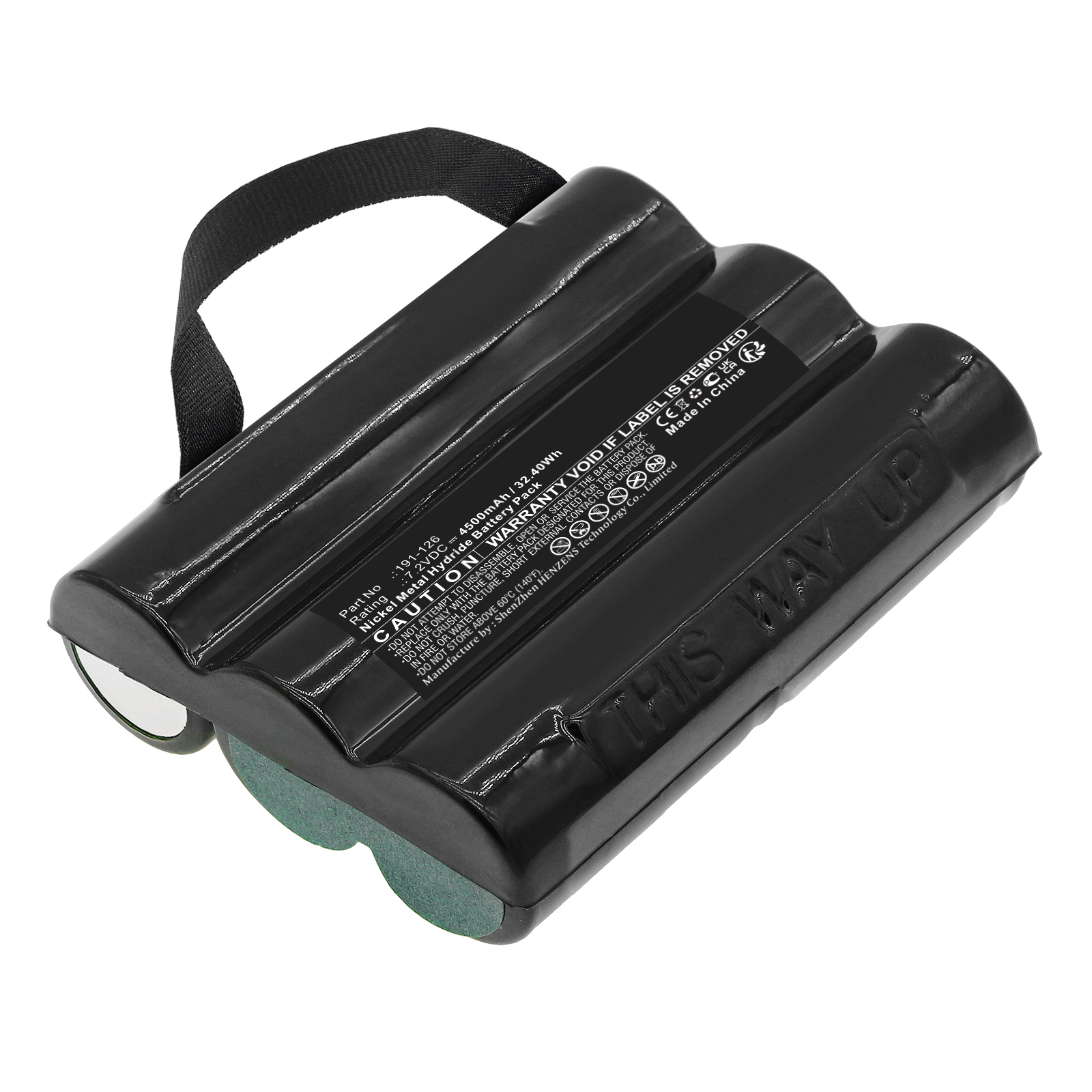 Synergy Digital Equipment Battery, Compatible with GE 191-126 Equipment Battery (Ni-MH, 7.2V, 4500mAh)