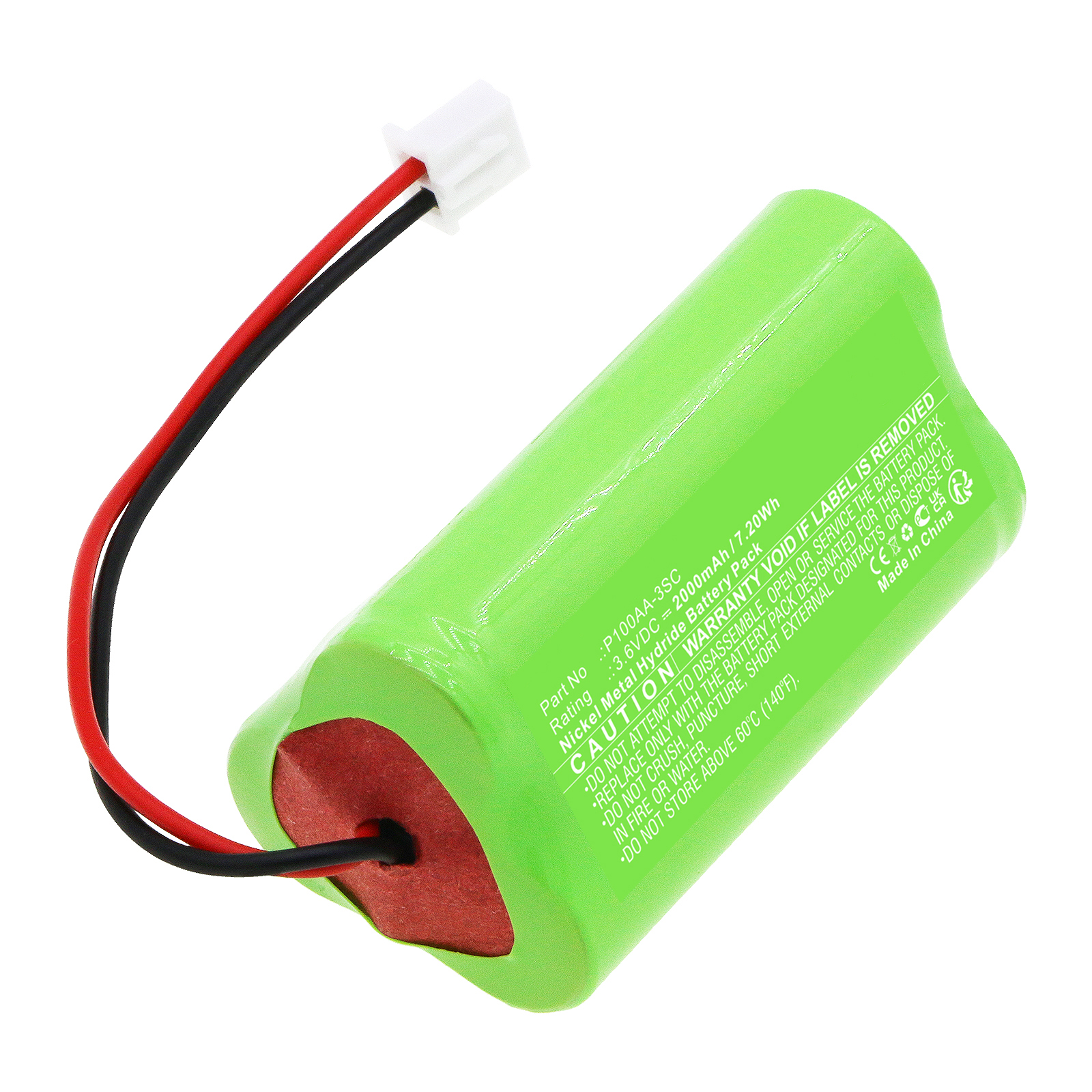 Synergy Digital Emergency Lighting Battery, Compatible with Schlumberger 11992-001 Emergency Lighting Battery (Ni-MH, 3.6V, 2000mAh)