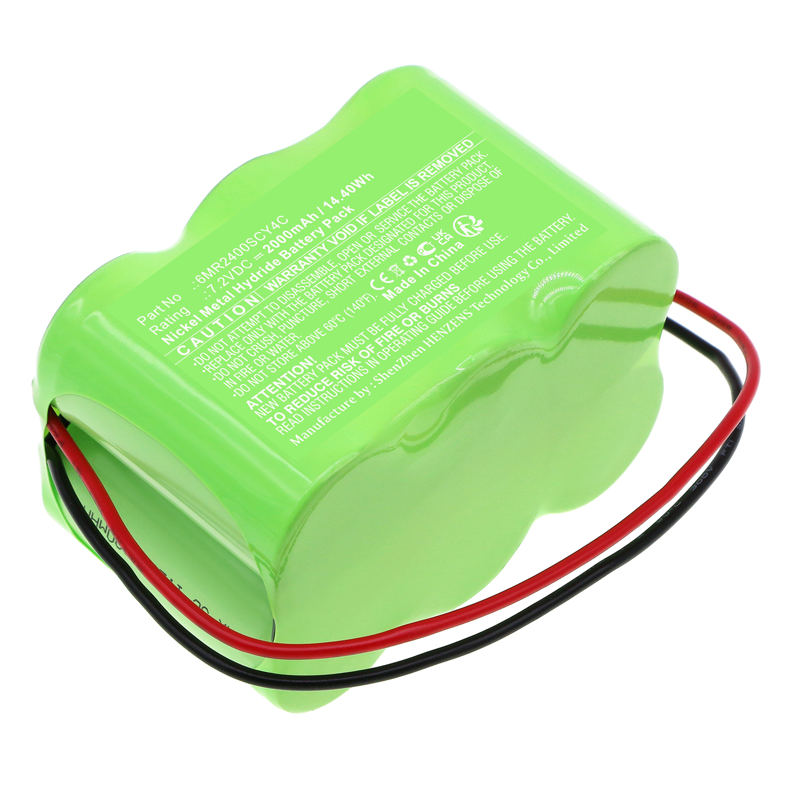 Synergy Digital Equipment Battery, Compatible with Kathrein 6MR2400SCY4C Equipment Battery (Ni-MH, 7.2V, 2000mAh)