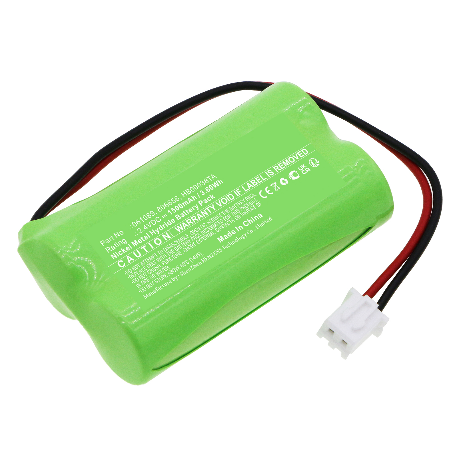 Synergy Digital Emergency Lighting Battery, Compatible with Legrand 806656 Emergency Lighting Battery (Ni-MH, 2.4V, 1500mAh)