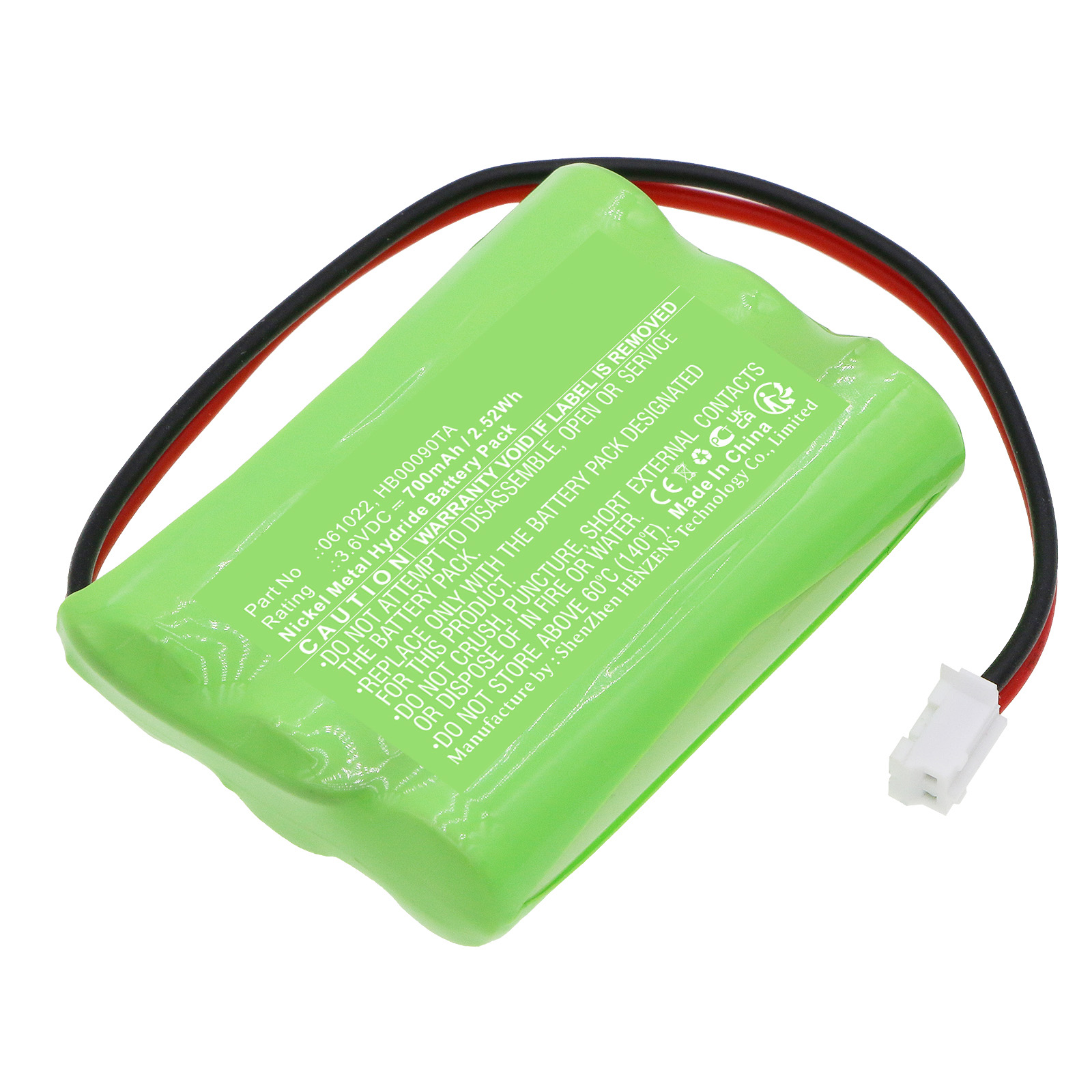 Synergy Digital Emergency Lighting Battery, Compatible with Legrand HB00090TA Emergency Lighting Battery (Ni-MH, 3.6V, 700mAh)