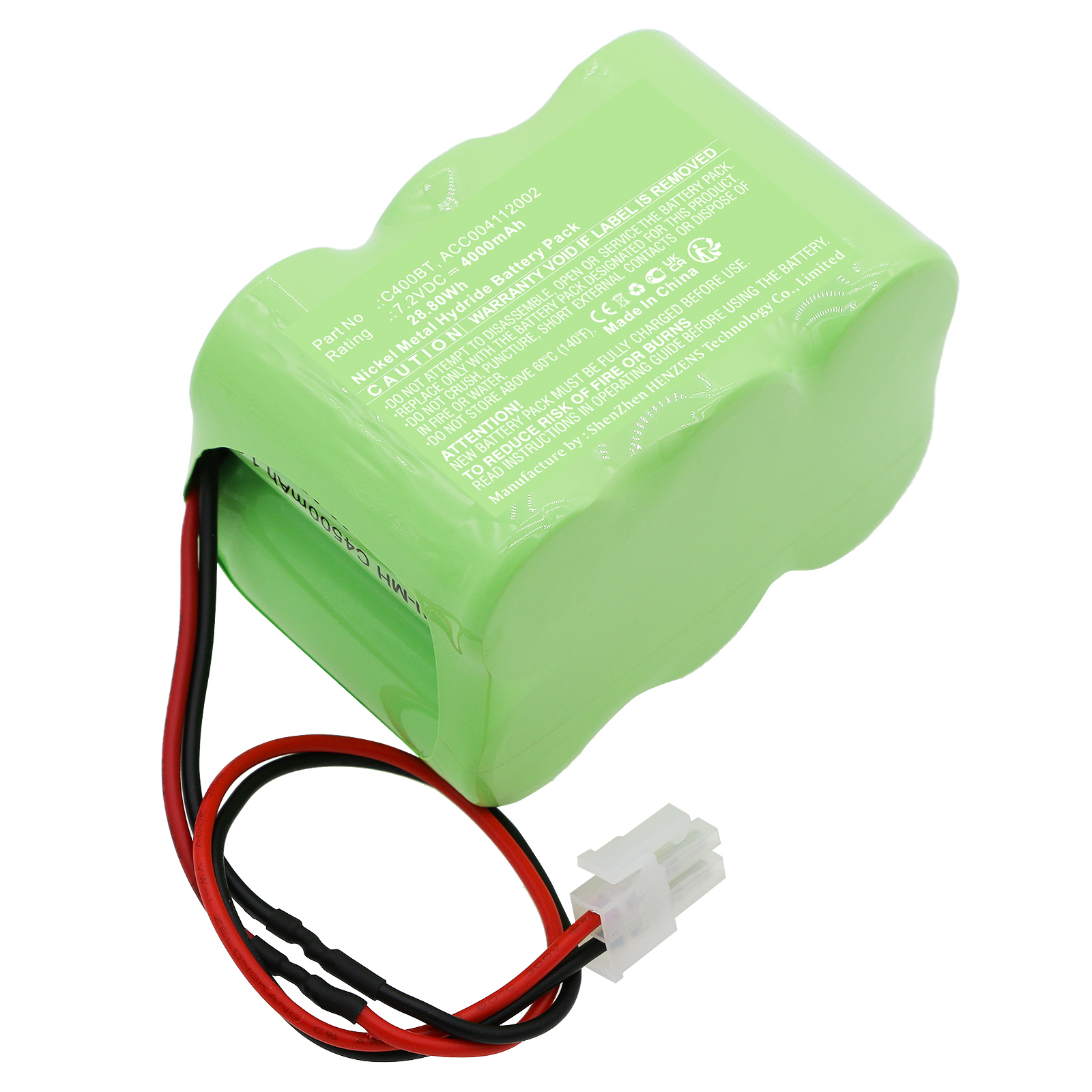 Synergy Digital Emergency Lighting Battery, Compatible with Legrand C400BT Emergency Lighting Battery (Ni-MH, 7.2V, 4000mAh)