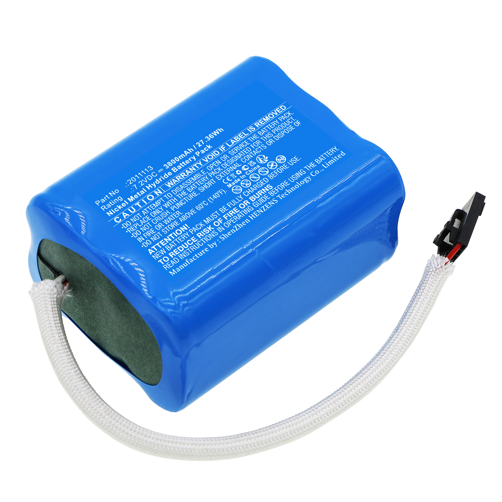Synergy Digital Equipment Battery, Compatible with QED 2011113 Equipment Battery (Ni-MH, 7.2V, 3800mAh)