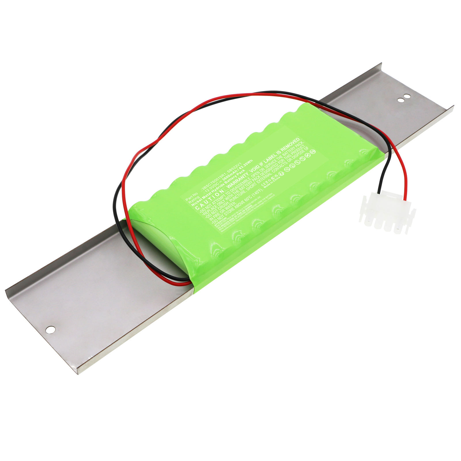 Synergy Digital PLC Battery, Compatible with ABB SB522V1 PLC Battery (Ni-MH, 12V, 3600mAh)